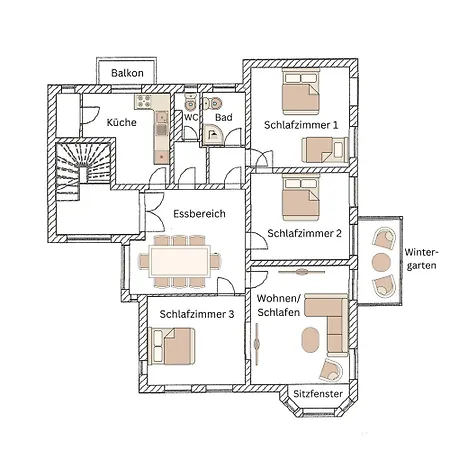 Apartman Modern Boho Auf 145qm, 9 Gaeste, Strandnah & Familienfreundlich *